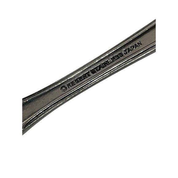 Vintage Regent Stainless Steel Gravy Soup Ladle With Ornate Floral Handle Design - Picture 6 of 6